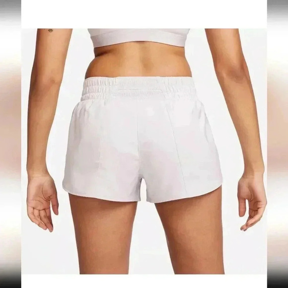 NWT Nike Shorts One Dri Fit Mid Rise Brief Lined Size Small Light Purple - Picture 4 of 8